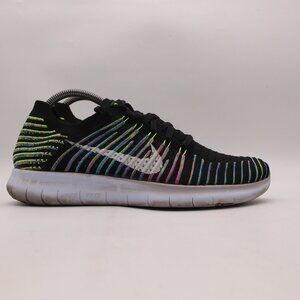 Nike Free RN Flyknit Running Sneakers Men's Size 9 Shoes Multicolor 831069-003